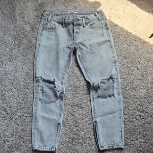 One Teaspoon Light Gray Distressed FREEBIRDS